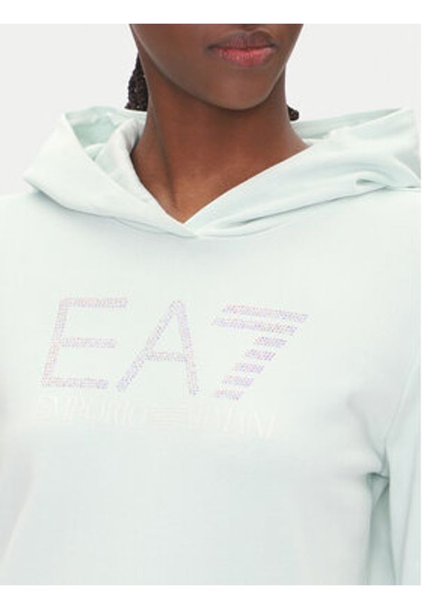 EA7 Emporio Armani Bluza 7W000095 AF12473 U9060 Niebieski Regular Fit. Kolor: niebieski. Materiał: bawełna