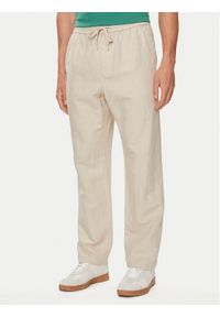 GAP - Gap Spodnie materiałowe 870590-01 Beżowy Regular Fit. Kolor: beżowy. Materiał: bawełna