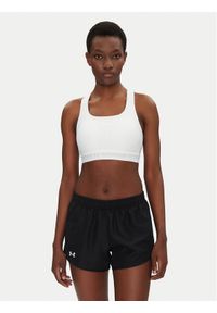 Under Armour Biustonosz sportowy Crossback Mid Bra 1361034 Biały. Kolor: biały. Materiał: syntetyk