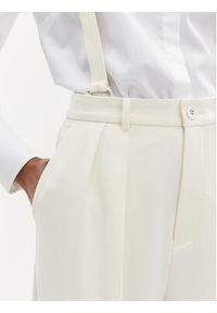 Custommade Spodnie materiałowe Pien 999825531 Écru Regular Fit. Materiał: syntetyk #3
