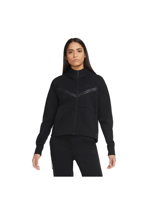 Bluza damska Nike Sportswear Tech Fleece Windrunner CW4298. Typ kołnierza: kaptur. Materiał: materiał, poliester, polar, bawełna. Wzór: gładki. Sezon: zima