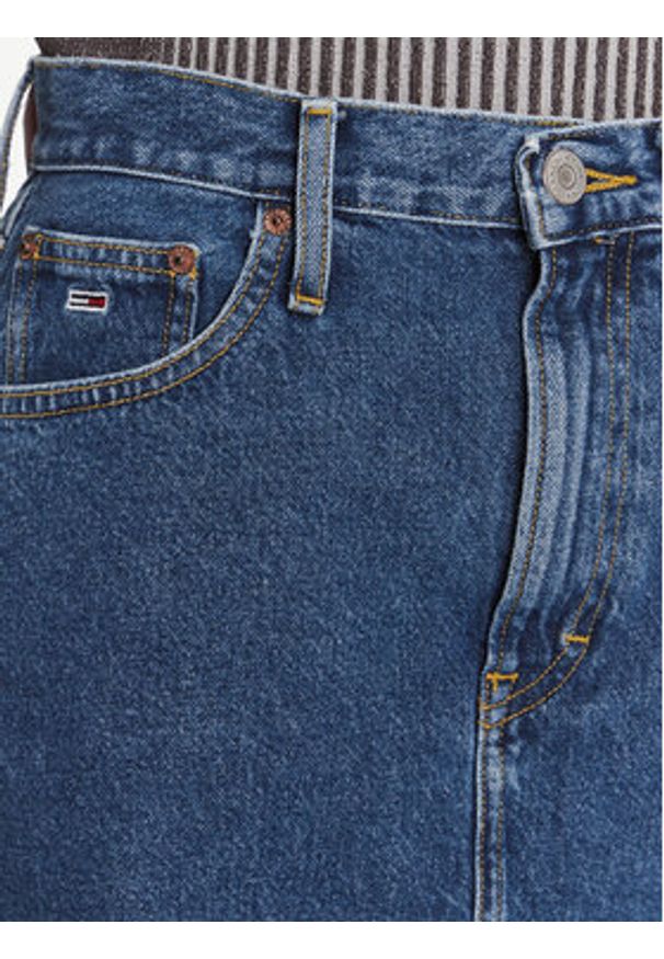 Tommy Jeans Spódnica jeansowa DW0DW17285 Niebieski Slim Fit. Kolor: niebieski. Materiał: bawełna