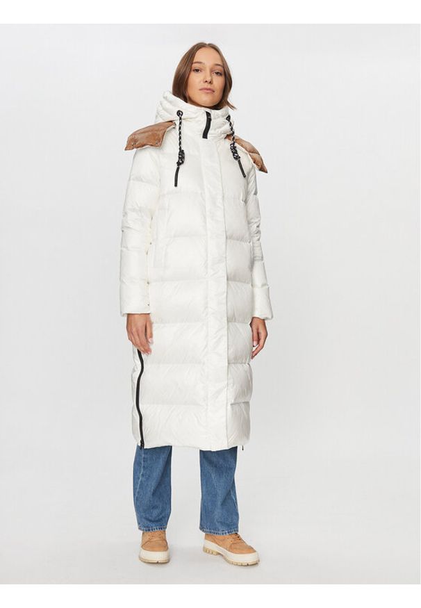 Deha Płaszcz zimowy D93583 Écru Regular Fit. Materiał: syntetyk. Sezon: zima