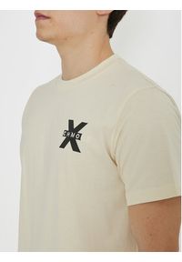 Richmond X T-Shirt Sween UMP24057TS Beżowy Regular Fit. Kolor: beżowy. Materiał: bawełna #6