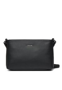 Calvin Klein Torebka Ck Must Xbody Md K60K610927 Czarny. Kolor: czarny. Materiał: skórzane