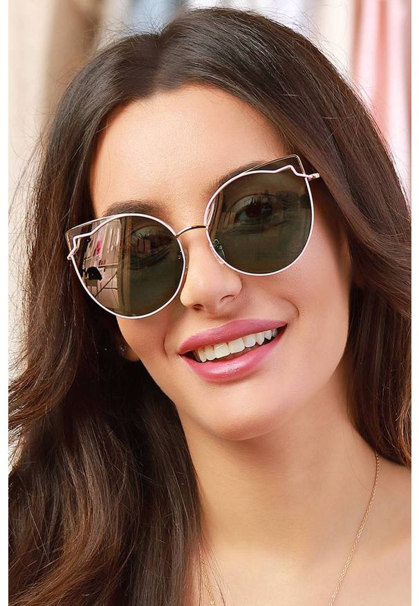 IVET - Okulary przeciwsłoneczne damskie MONNY PINK. Kolor: różowy