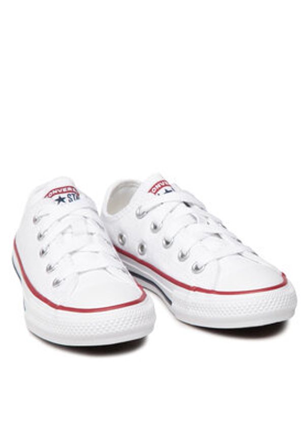 Converse Trampki Chuck Taylor All Star Ox 3J256 Biały. Kolor: biały. Materiał: materiał