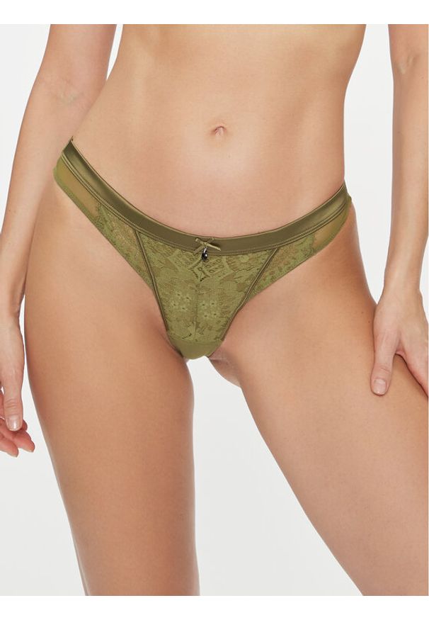 Hunkemöller Stringi Amelie String R 203525 Zielony. Kolor: zielony. Materiał: syntetyk