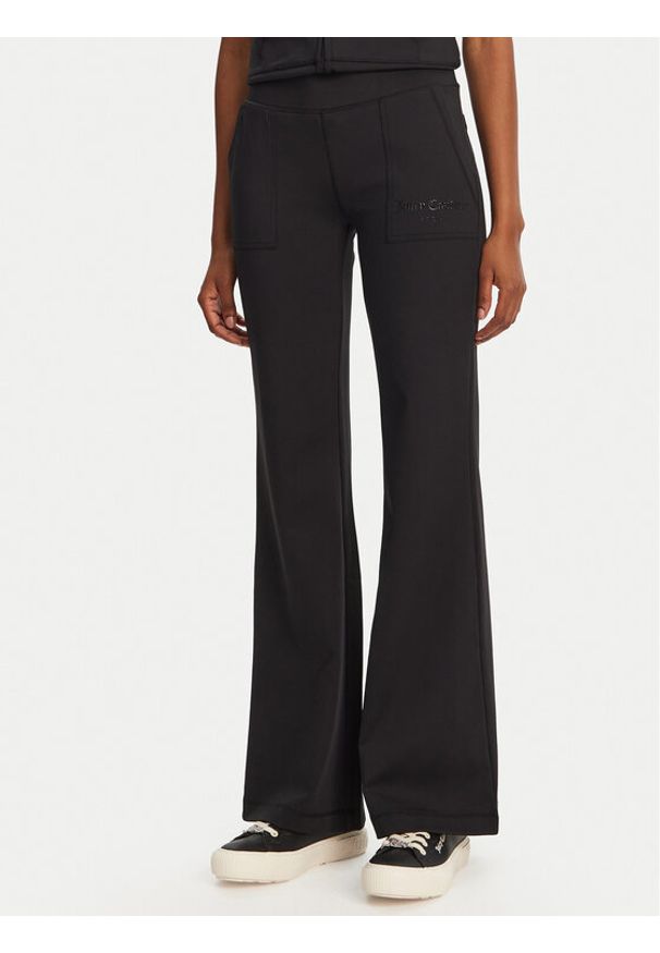 Juicy Couture Spodnie dresowe Active JCSML125403 Czarny Flared Leg. Kolor: czarny. Materiał: syntetyk