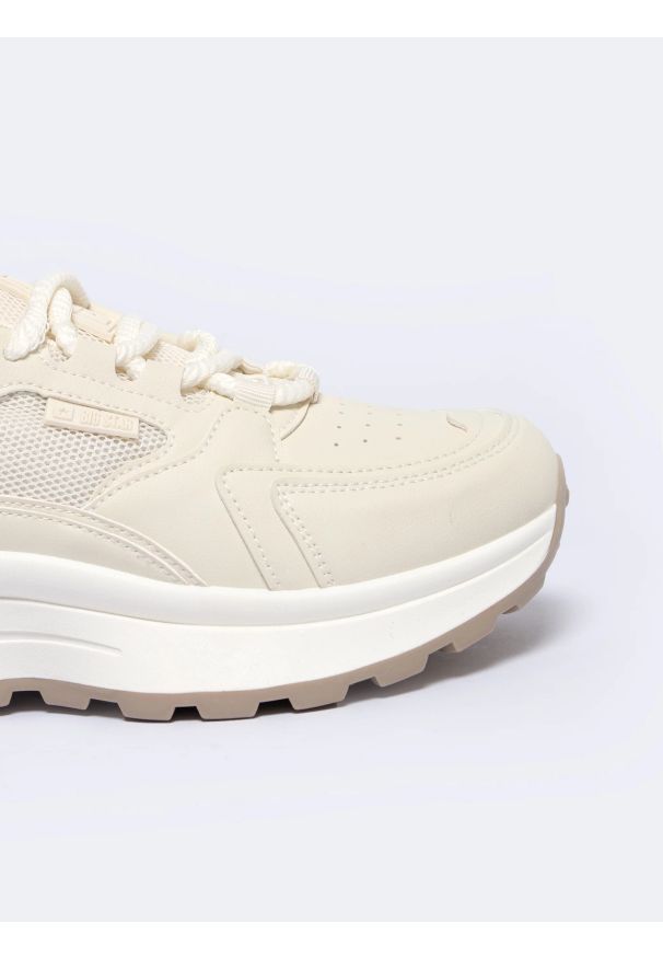 Big-Star - Sneakersy damskie beżowe NN274A105 801. Okazja: na co dzień. Kolor: beżowy. Sport: fitness