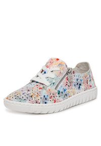 Rieker Sneakersy M2306-90 Biały. Kolor: biały. Materiał: zamsz, skóra #7