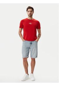 Calvin Klein Jeans Szorty jeansowe J30J327193 Niebieski Slim Fit. Kolor: niebieski. Materiał: bawełna #5