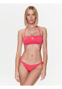 Calvin Klein Swimwear Góra od bikini KW0KW01972 Różowy. Kolor: różowy. Materiał: syntetyk #4