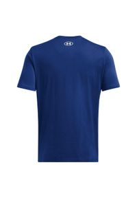 Under Armour - T-shirt Męski Logo 1382911 432. Kolor: niebieski
