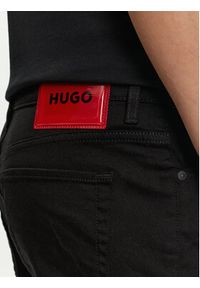 Hugo Jeansy 50517545 Czarny Tapered Fit. Kolor: czarny