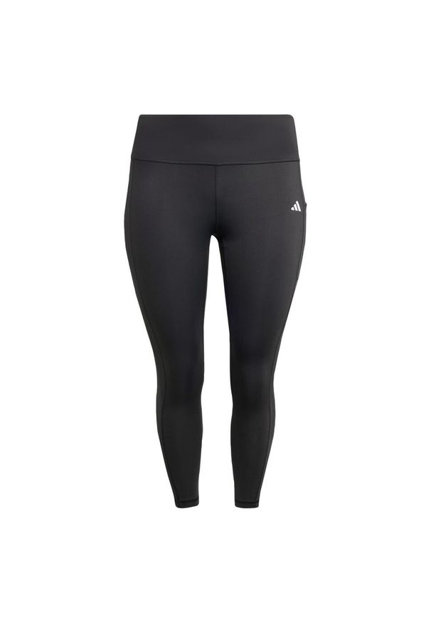 Adidas - Legginsy Optime Full-Length (Plus Size). Kolekcja: plus size. Kolor: czarny. Materiał: materiał. Sport: fitness