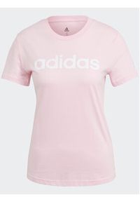 Adidas - adidas T-Shirt Essentials Slim Logo T-Shirt GL0771 Różowy Slim Fit. Kolor: różowy. Materiał: bawełna