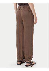 Marella Spodnie materiałowe Bronzo 2613131085 Brązowy Relaxed Fit. Kolor: brązowy. Materiał: acetat #3