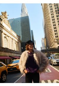 Reserved - Sweter z wełną alpaki - fioletowy. Kolor: fioletowy. Materiał: wełna #1