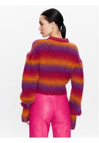 ROTATE Sweter Mohair Knit RT2403 Kolorowy Regular Fit. Materiał: syntetyk. Wzór: kolorowy