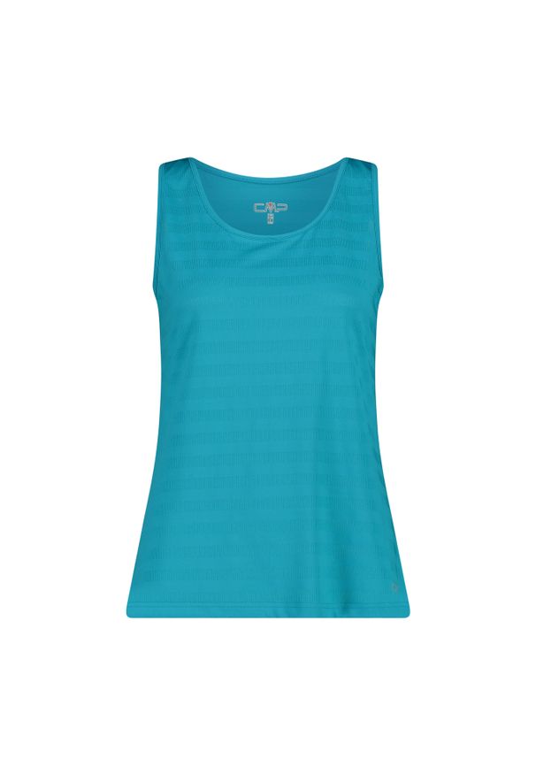 Damski tank top CMP Unlimitech. Kolor: niebieski, wielokolorowy, zielony