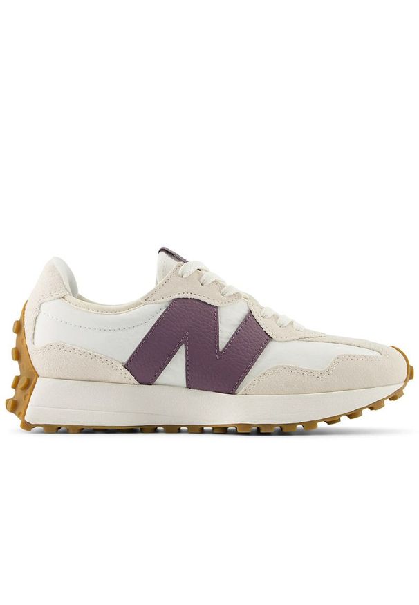 Buty New Balance WS327FTC - beżowe. Zapięcie: sznurówki. Kolor: beżowy. Materiał: guma, zamsz, skóra. Szerokość cholewki: normalna