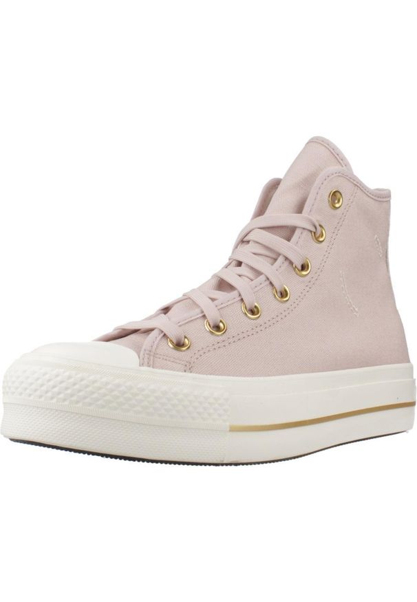 Tenisówki Converse Model Chuck Taylor All Star Lift Hi Flush Kolor Rose. Kolor: różowy. Materiał: tkanina