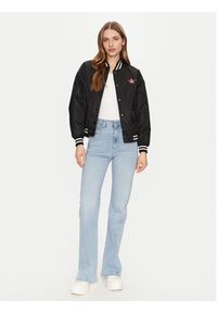 Guess Jeans Kurtka bomber W5RL43 WHAA2 Czarny Regular Fit. Kolor: czarny. Materiał: syntetyk #5