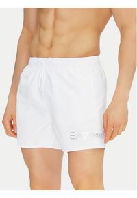 EA7 Emporio Armani Szorty kąpielowe 7M000519 AF13049 M0076 Biały Regular Fit. Kolor: biały. Materiał: syntetyk