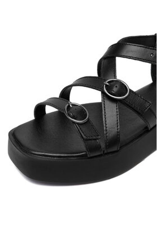 Lasocki Sandały CEO-WI23-KEANY-03 Czarny. Kolor: czarny. Materiał: skóra