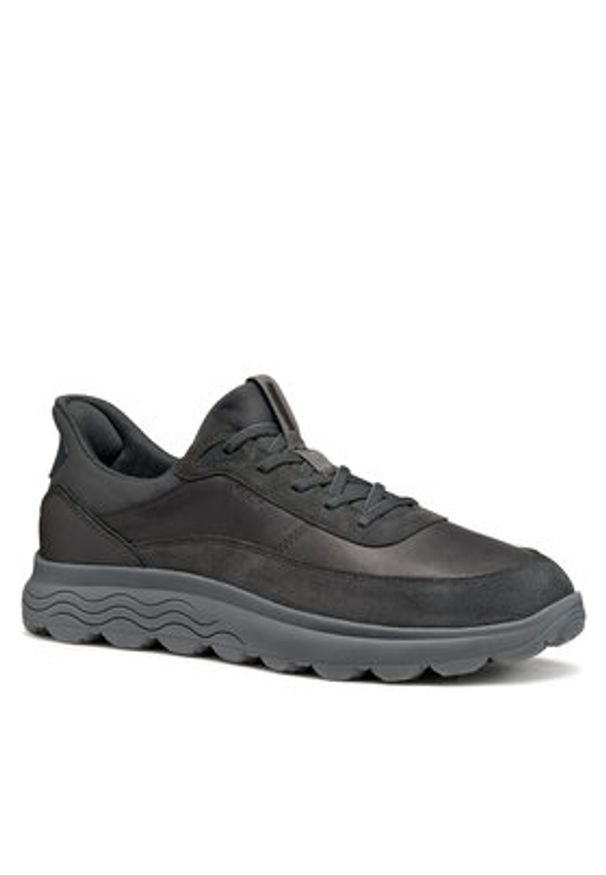 Geox Sneakersy U Spherica Plus U56MPA 08522 C1115 Szary. Kolor: szary. Materiał: zamsz, skóra