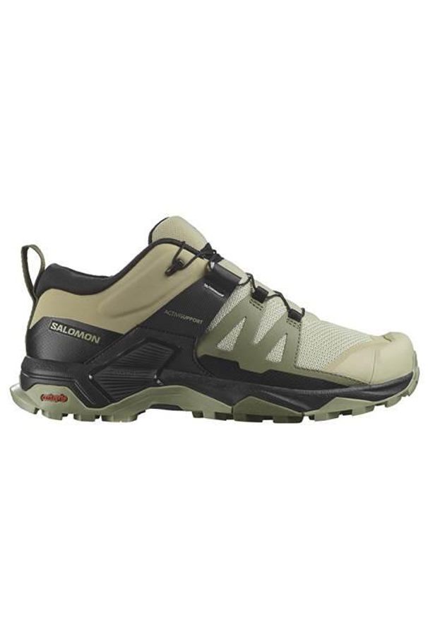 salomon - Buty trekkingowe męskie Salomon X Ultra 4. Zapięcie: sznurówki. Kolor: beżowy, wielokolorowy. Materiał: materiał. Szerokość cholewki: normalna