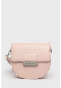 Calvin Klein torebka kolor różowy. Kolor: różowy. Rodzaj torebki: na ramię