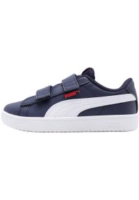 Adidasy Puma Rickie Classic V Ps, Dzieci. Kolor: niebieski. Materiał: skóra ekologiczna, materiał, syntetyk