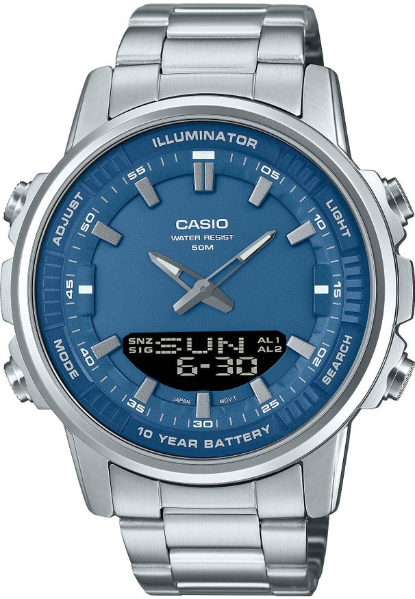Casio - ZEGAREK MĘSKI CASIO AMW-880D-2A1 + BOX
