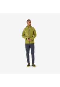 quechua - Kurtka turystyczna męska Quechua MH900 wodoodporna. Kolor: zielony, czarny, wielokolorowy. Materiał: materiał. Sport: turystyka piesza