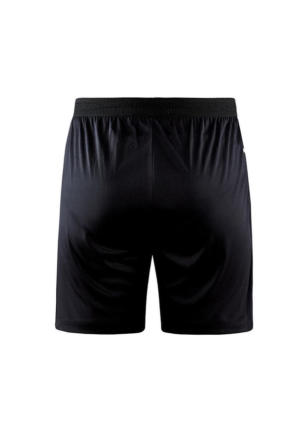 Spodnie treningowe damskie Craft Evolve Zip Pocket. Kolor: czarny. Materiał: syntetyk, materiał. Długość: krótkie. Sport: fitness