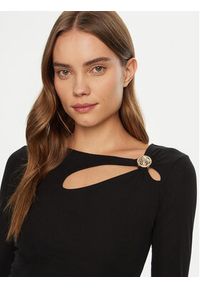 Guess Bluzka W5RP12 KAQL2 Czarny Regular Fit. Kolor: czarny. Materiał: syntetyk