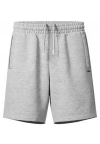 Męskie Krótkie Spodenki Dresowe (Szorty) - Pako Jeans - Popielate. Kolor: szary. Materiał: bawełna, wiskoza. Długość: krótkie. Sezon: lato. Styl: sportowy #1