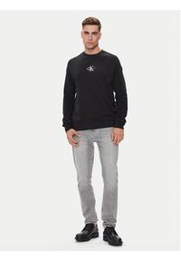 Calvin Klein Jeans Sweter Monologo J30J325671 Czarny Regular Fit. Kolor: czarny. Materiał: bawełna #3