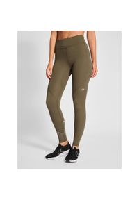 NewLine - Legginsy damskie Newline Nwlchicago. Kolor: brązowy, zielony, wielokolorowy