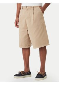 Guess Jeans Szorty materiałowe M6GD40 WGCV1 Beżowy Regular Fit. Kolor: beżowy. Materiał: bawełna #1