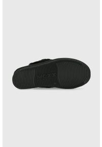 MEXX - Mexx Kapcie kolor czarny. Nosek buta: okrągły. Kolor: czarny. Materiał: materiał, guma. Wzór: gładki #3