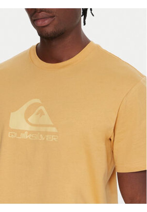 Quiksilver T-Shirt Ev Comp Logo EQYZT08182 Żółty Regular Fit. Kolor: żółty. Materiał: bawełna