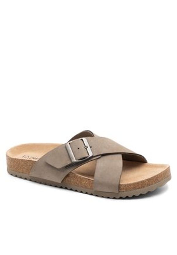 DeeZee Klapki WS280601-02 Szary. Kolor: szary. Materiał: syntetyk