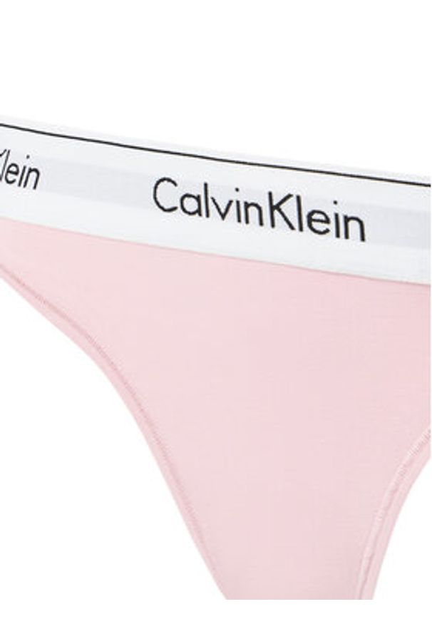 Calvin Klein Underwear Stringi 0000F3786E Różowy. Kolor: różowy. Materiał: bawełna