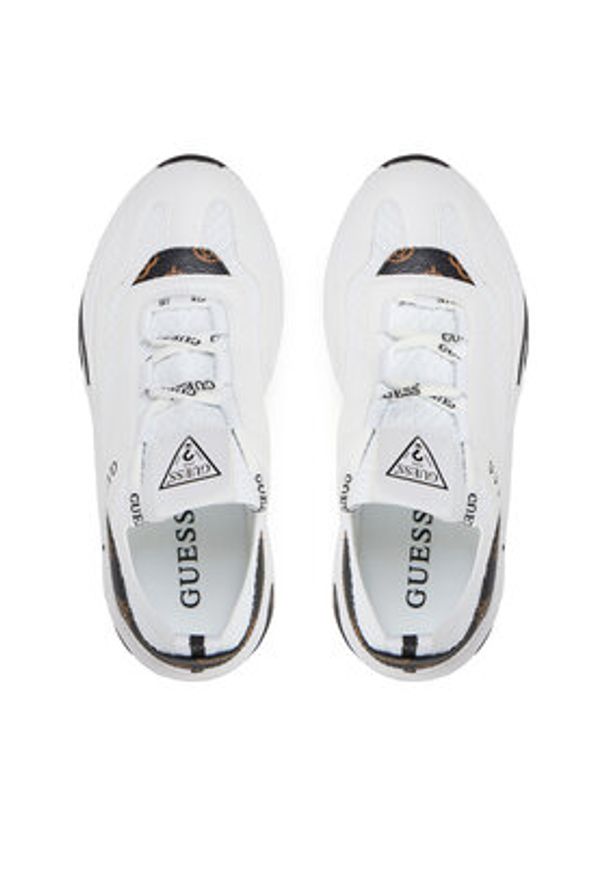 Guess Sneakersy Geniver2 FLPGE2 FAL12 Biały. Kolor: biały. Materiał: skóra