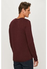 Selected Homme - Sweter. Okazja: na co dzień. Kolor: czerwony. Materiał: dzianina. Styl: casual #3