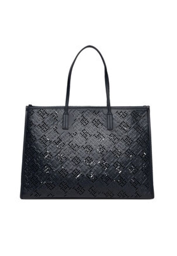 TOMMY HILFIGER - Tommy Hilfiger Torebka Th City AW0AW17501 Granatowy. Kolor: niebieski. Materiał: skórzane