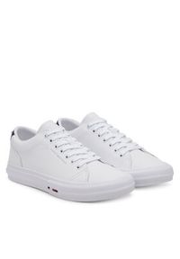 TOMMY HILFIGER - Tommy Hilfiger Sneakersy Th Hi Vulc Street Lth Patch FM0FM05312 Biały. Kolor: biały. Materiał: skóra #3